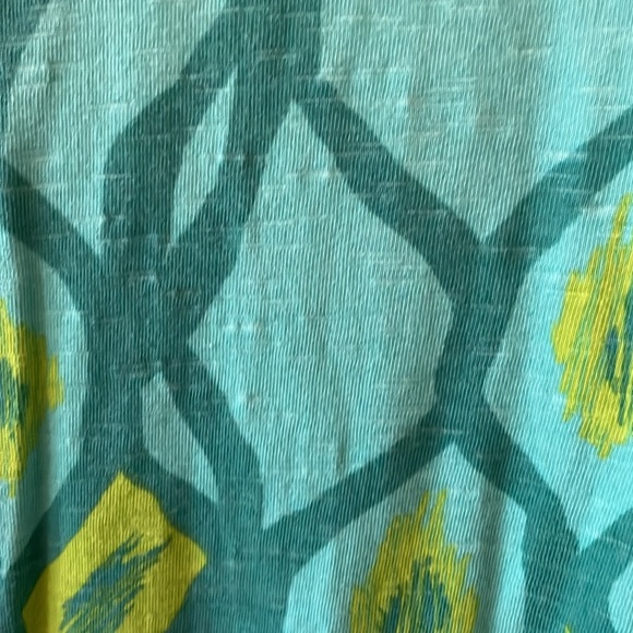 Hatley blue green small summer shift dress nice condition. Notched collar - Picture 3 of 7